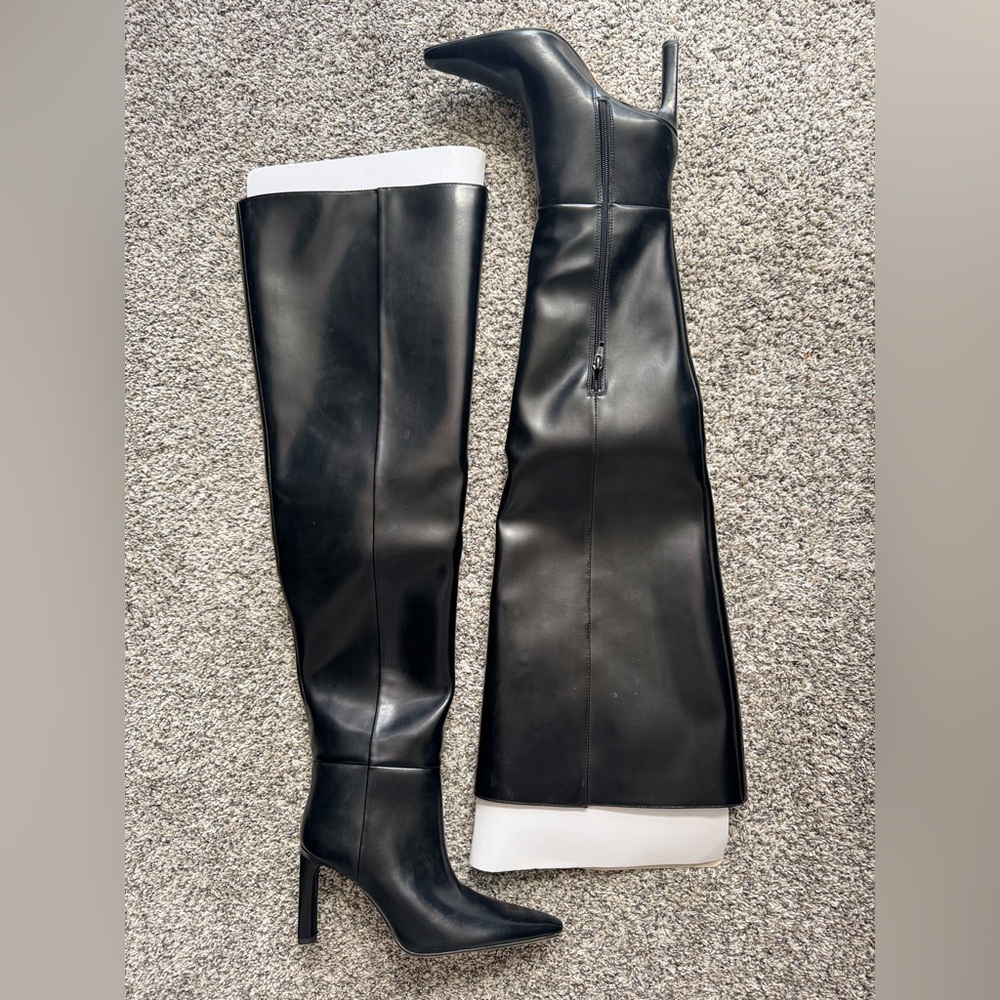 H&M Black Thigh High Boots